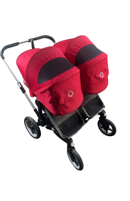 Shop Bugaboo Donkey 3 Duo Stroller, Aluminium, Grey Melange, red, unknown at GoodBuy Gear