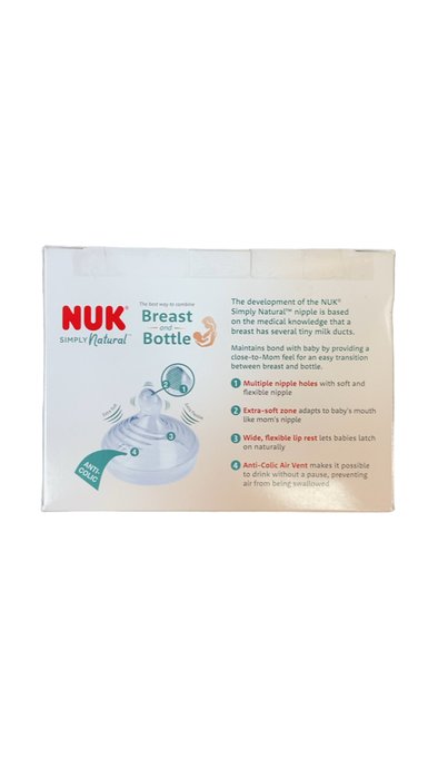 Shop NUK Simply Natural Glass Bottle, 3 Pack, 8oz at GoodBuy Gear