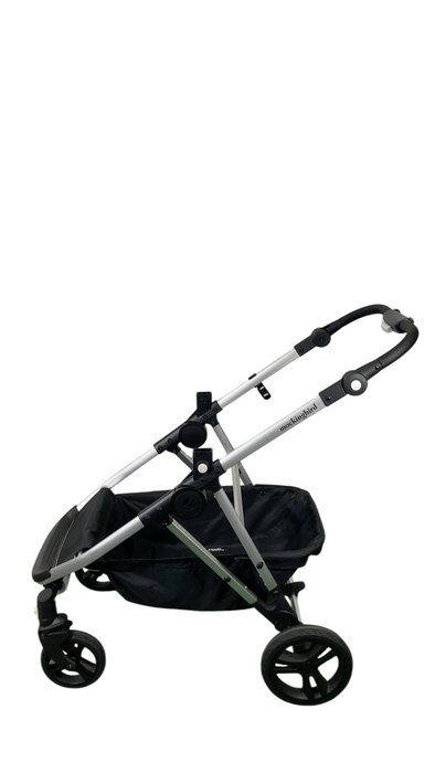 Shop Mockingbird 2.0 Single to Double Stroller Frame, 2024, Silver With Black Leather at GoodBuy Gear