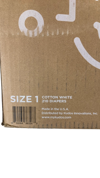 Shop Kudos Diapers, White, Size 1, 210 at GoodBuy Gear