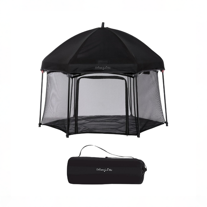 Shop Dream On Me Onyx Playpen Set with Canopy, Black at GoodBuy Gear