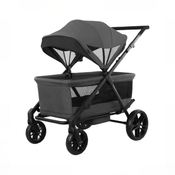 Shop Evenflo Omni Crew 3-in-1 Stroller Wagon, Oyster Grey at GoodBuy Gear