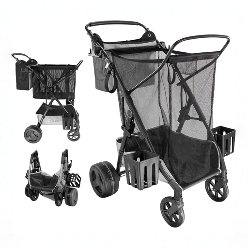 Shop Strolee Beach Cart, Dark Grey at GoodBuy Gear