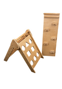 Shop Pikler Triangle Climber With Ramp, Natural Wood at GoodBuy Gear
