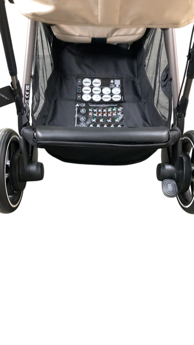 Shop Cybex e-Gazelle S Stroller, 2024, Almond Beige, Taupe at GoodBuy Gear