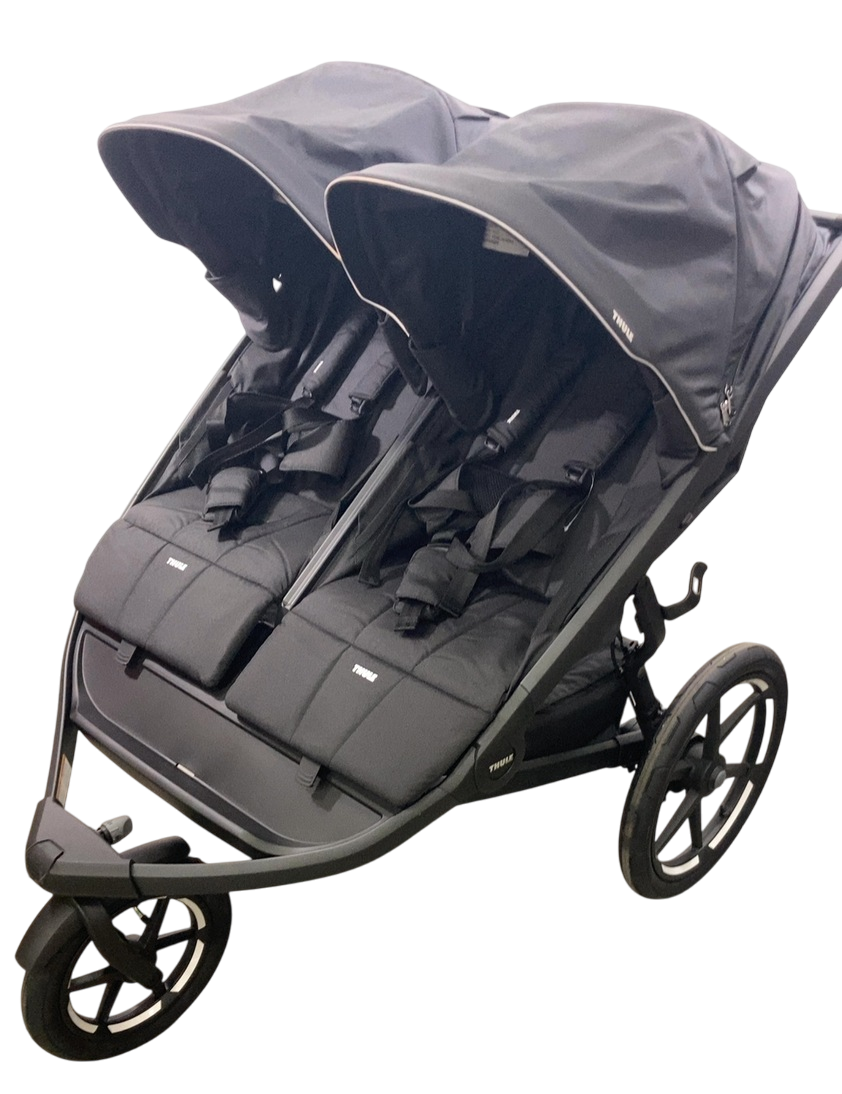 double stroller with air tires Thule Urban Glide 3 Double Stroller, Black, 2025