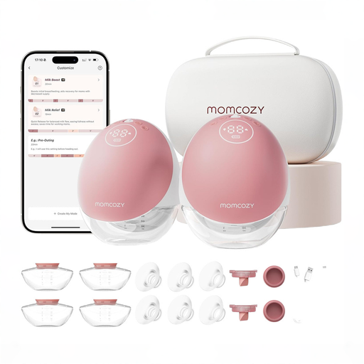 Shop Momcozy Mobile Flow Hands-Free Breast Pump M9, Cozy Red, Double at GoodBuy Gear