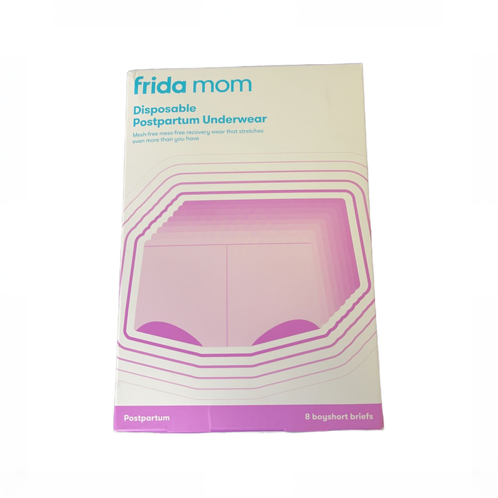 Shop Frida Mom Disposable Postpartum Underwear, 8 Count, Boyshort Brief, Petite (23"-34") at GoodBuy Gear