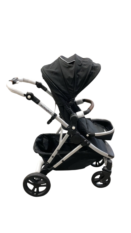 Shop Mockingbird Single 2.0 Stroller, 2025, Black, Silver With Penny Leather, Watercolor Drops at GoodBuy Gear