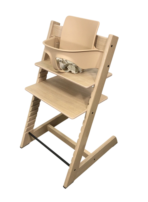 Shop Stokke Tripp Trapp High Chair With Baby Set, 2, Oak Natural at GoodBuy Gear