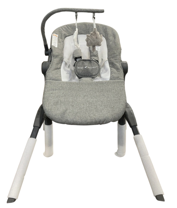 Shop Baby Delight Bloom Soothing Adjustable Lounger, Charcoal Tweed at GoodBuy Gear