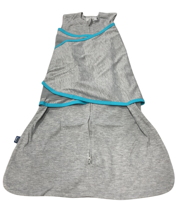 Shop Halo Ideal Temp Swaddle, Small, Grey/Aqua at GoodBuy Gear