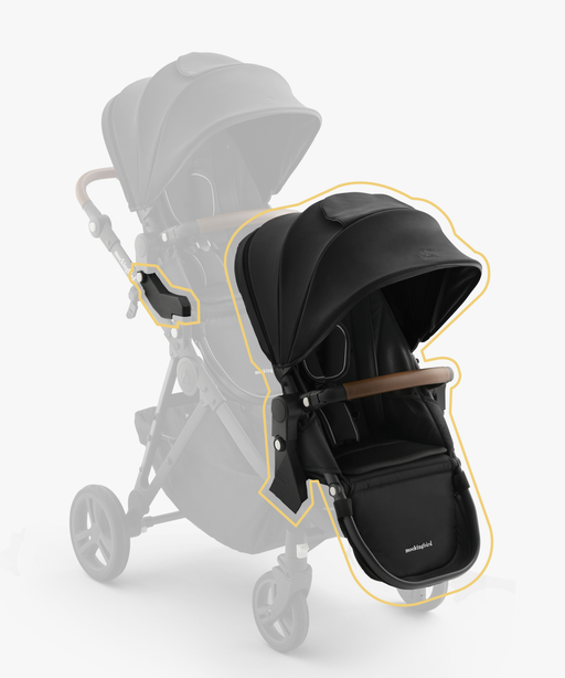 Shop Mockingbird 2nd Seat Kit 3.0, Charcoal with Penny Leather, Solid Black at GoodBuy Gear
