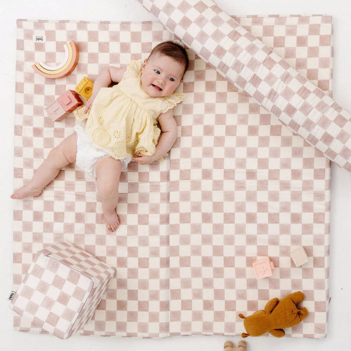Toki Kids Checker Gumdrop Organic Cotton Mat