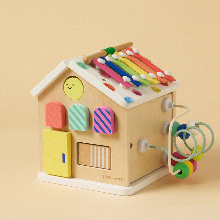 Tiny Land Cottage Activity Cube, Rainbow
