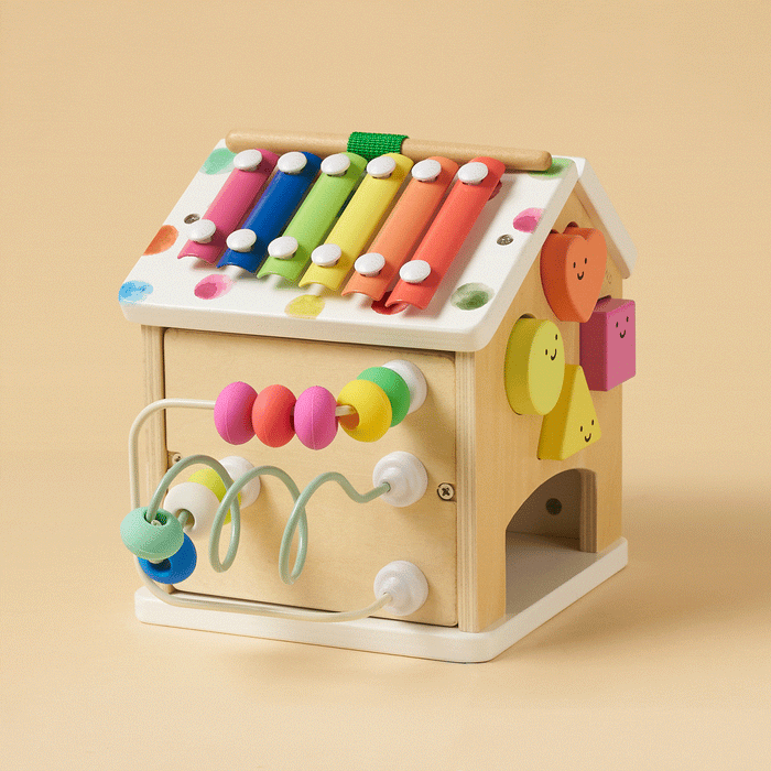 Tiny Land Cottage Activity Cube, Rainbow