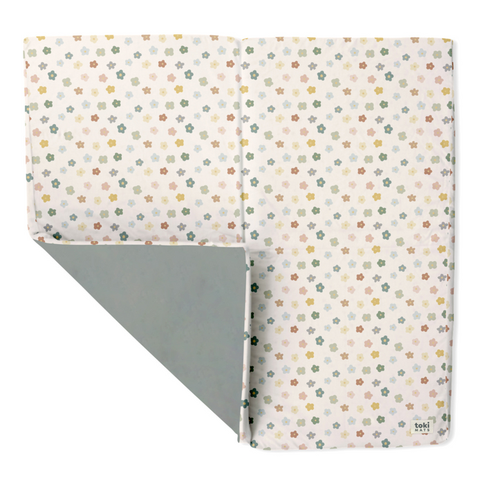 Toki Kids Playful Posies Organic Cotton Mat