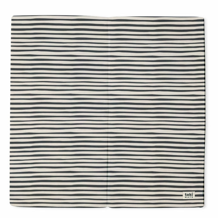 Toki Mats Padded Play Mat Cover, Bold Stripe Mat