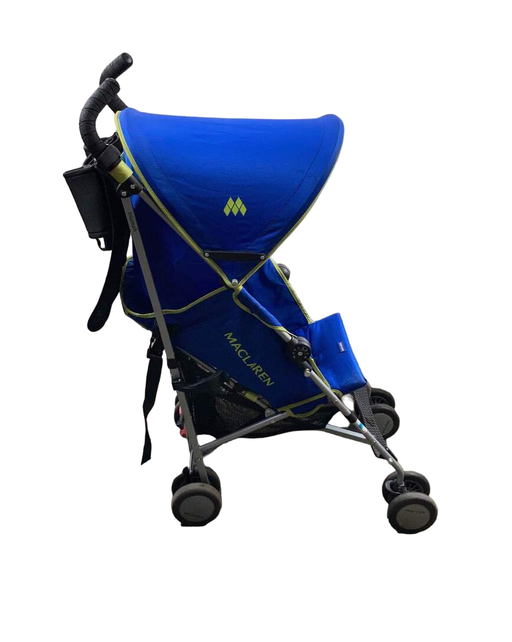 secondhand MacLaren Triumph Stroller, Navy Blue and Lime Green