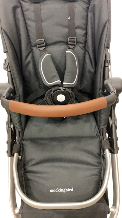 Shop Mockingbird Single to Double 2.0 Stroller, 2024, No Canopy, No Canopy, Silver With Penny Leather at GoodBuy Gear