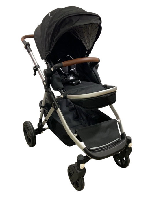 Shop Mockingbird Single to Double 2.0 Stroller, 2024, Black, Silver With Penny Leather, Windowpane at GoodBuy Gear