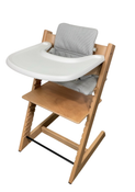 Shop Stokke Tripp Trapp High Chair Complete² + Newborn Set, Natural with Nordic Grey at GoodBuy Gear