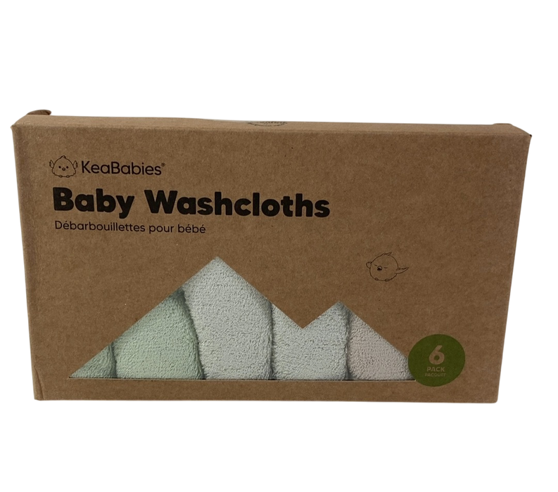 Shop KeaBabies Bamboo Washcloths 6 Pack, Hills at GoodBuy Gear