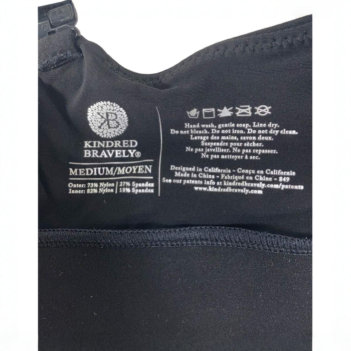 Shop Kindred Bravely Minimalist Hands-Free Pumping And Nursing Plunge Bra, Black, Medium, Regular at GoodBuy Gear