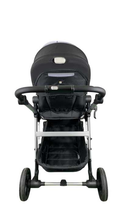 Shop Mockingbird Single to Double 2.0 Stroller, Black, Watercolor Drops, Silver With Black Leather, 2025 at GoodBuy Gear