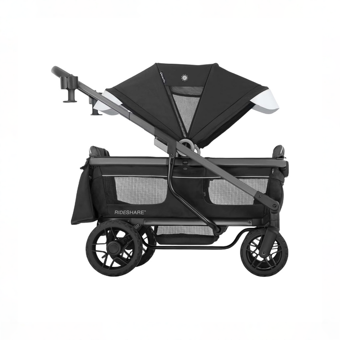 Shop Evenflo Shyft Rideshare All-Terrain Performance Stroller Wagon, 2023, Sterling Black at GoodBuy Gear