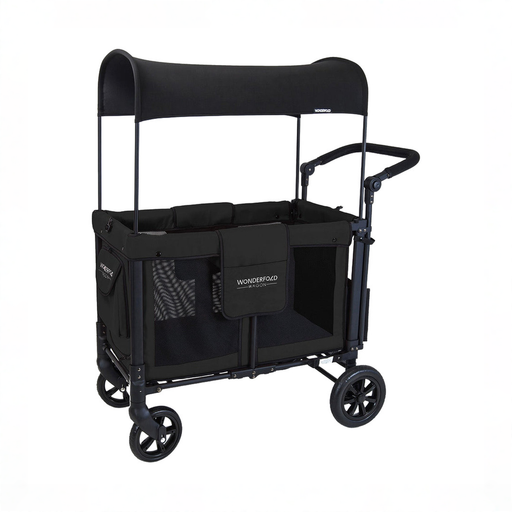 Shop Wonderfold W2 Multifunctional Double Stroller Wagon, 2026, Black, Original Model at GoodBuy Gear