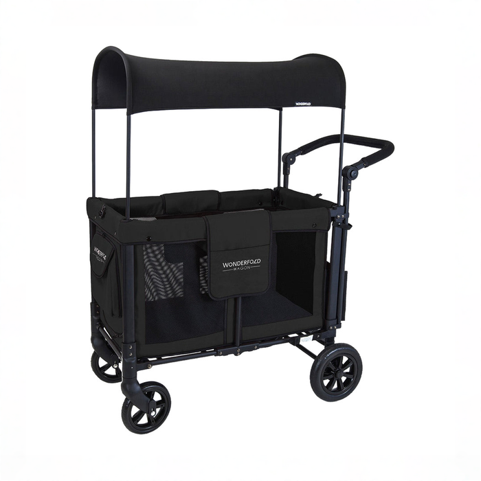 Shop Wonderfold W2 Multifunctional Double Stroller Wagon, 2026, Black, Original Model at GoodBuy Gear