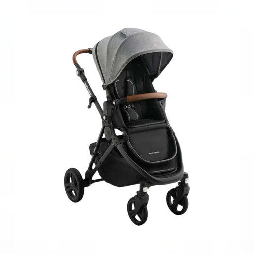Shop Mockingbird Single 3.0 Stroller, 2025, Charcoal with Penny Leather, Heather Grey at GoodBuy Gear