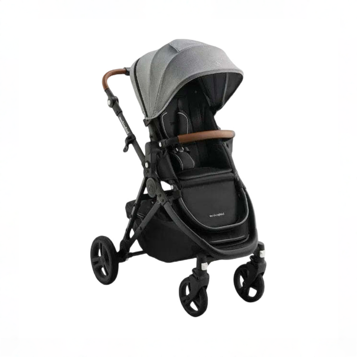Shop Mockingbird Single 3.0 Stroller, 2025, Charcoal with Penny Leather, Heather Grey at GoodBuy Gear