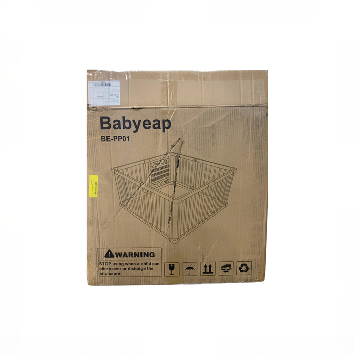 Shop Babyeap Foldable Wooden Baby Playpen, 71"x47" at GoodBuy Gear