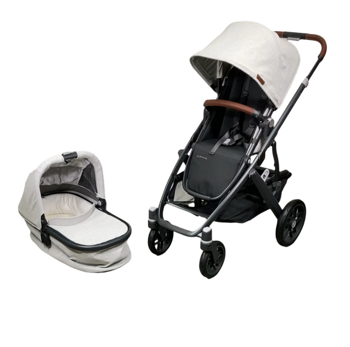 Shop UPPAbaby VISTA V2 Stroller, 2023, Anthony (White & Grey Chenille) at GoodBuy Gear