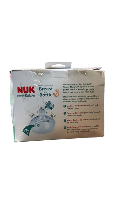 Shop NUK Simply Natural Glass Bottle, 3 Pack, 8oz at GoodBuy Gear