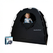 Shop SlumberPod 3.0 Sleep Canopy with Fan, Black with Gray Accents at GoodBuy Gear