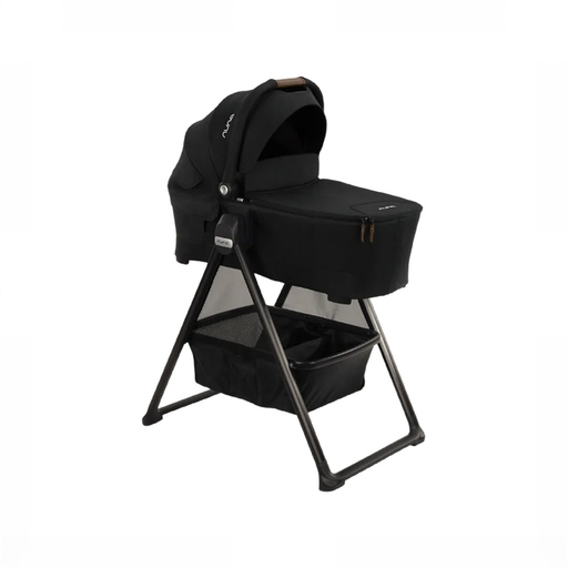 Shop Nuna SWIV & TRIV Series Bassinet + Stand, Caviar at GoodBuy Gear