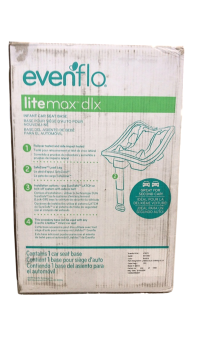 Shop Evenflo LiteMax DLX Infant Car Seat Base with SafeZone Load Leg, 2022 at GoodBuy Gear