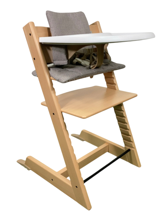 Shop Stokke Tripp Trapp Complete High Chair, 2, Dots Grey, Natural at GoodBuy Gear