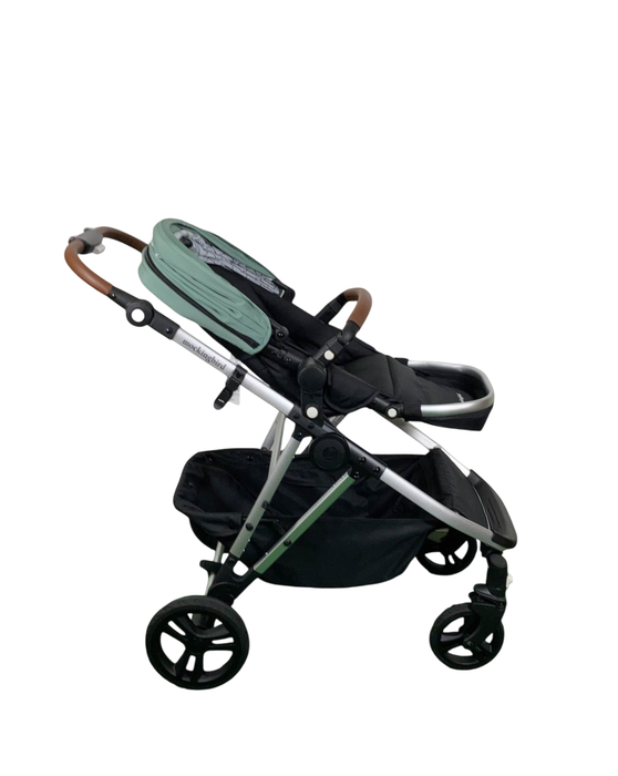 Shop Mockingbird Single to Double 2.0 Stroller, 2024, Sage, Silver With Penny Leather, Windowpane at GoodBuy Gear