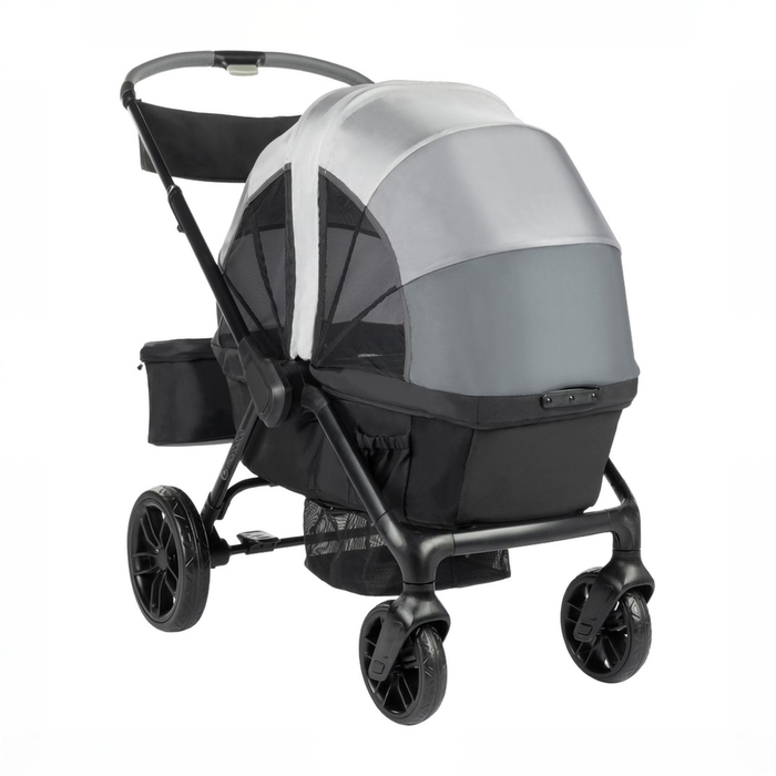 Shop Monbebe Everyday Outings Wagon Stroller, 2023, Cobblestone Gray at GoodBuy Gear