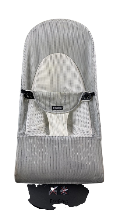Shop BabyBjorn Bouncer Balance Soft, Black Frame, Silver White Mesh at GoodBuy Gear
