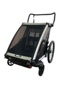 Shop Thule Chariot Lite Bike Trailer Stroller 2 Seat , 2021, Agave Black at GoodBuy Gear