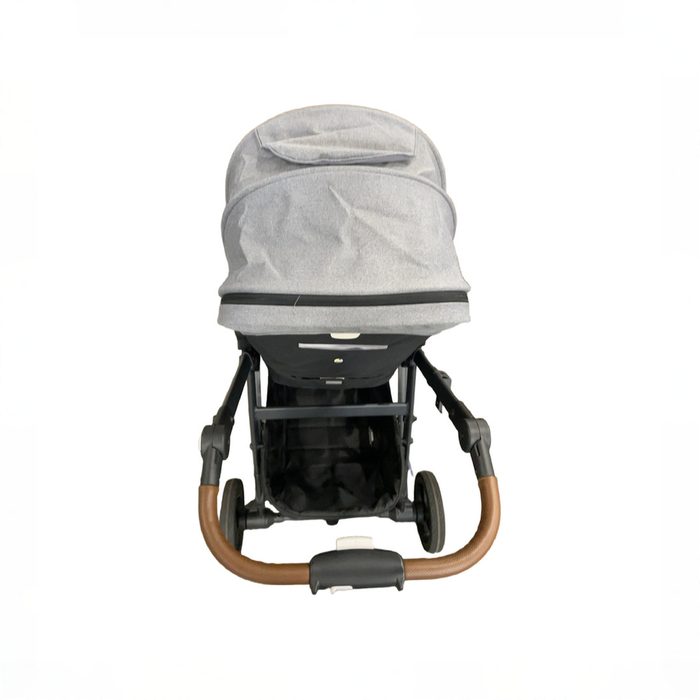 Shop DRAFT - Mockingbird Single to Double 2.0 Stroller, 2025, Black With Penny Leather, Heather grey, Solid Grey at GoodBuy Gear