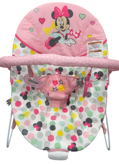 Shop Bright Starts Vibrating Bouncer, Minnie Mouse Spotty Dotty at GoodBuy Gear