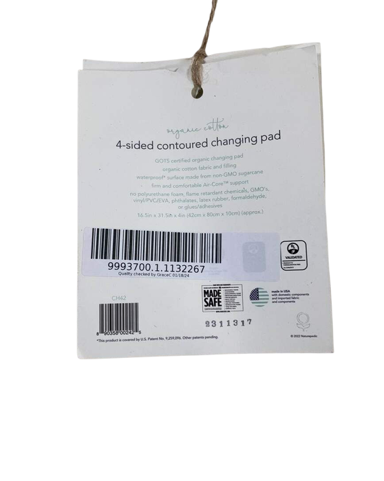 Shop Naturepedic Organic Cotton Changing Pad 2 Sided Contoured, Natural at GoodBuy Gear