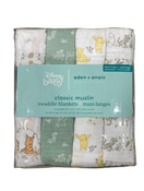 used Aden + Anais Essentials Cotton Muslin Swaddle, 4pk, Winnie & Friends