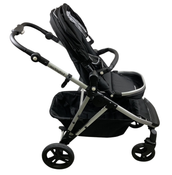 Shop Mockingbird Single to Double 2.0 Stroller, 2024, Black, Silver With Black Leather, Windowpane at GoodBuy Gear